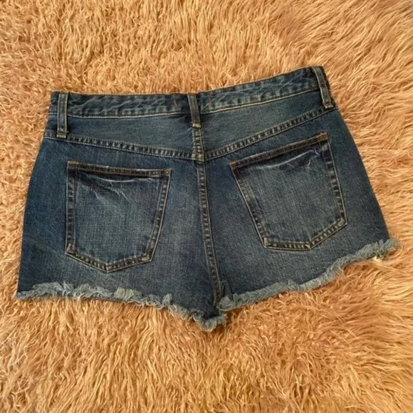 SOLD Free People Cut Off Shorts Jean Button Fly SZ 27 - Picture 2 of 7